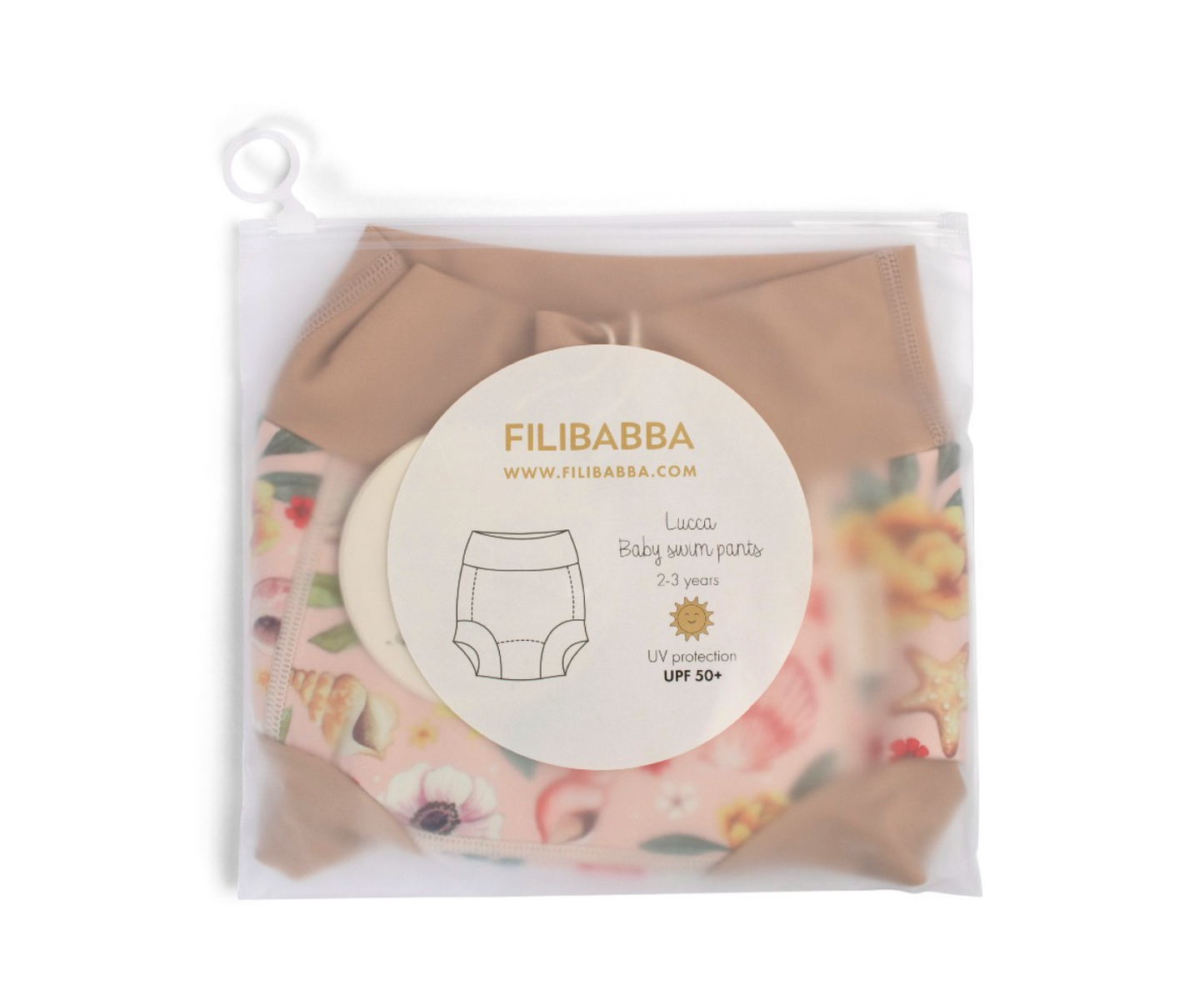 Filibabba Lucca Baby Swim Pants Ocean Blossom