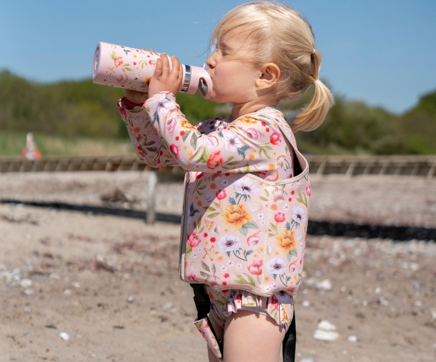 Filibabba Stainless Steel Water Bottle – Ocean Blossom