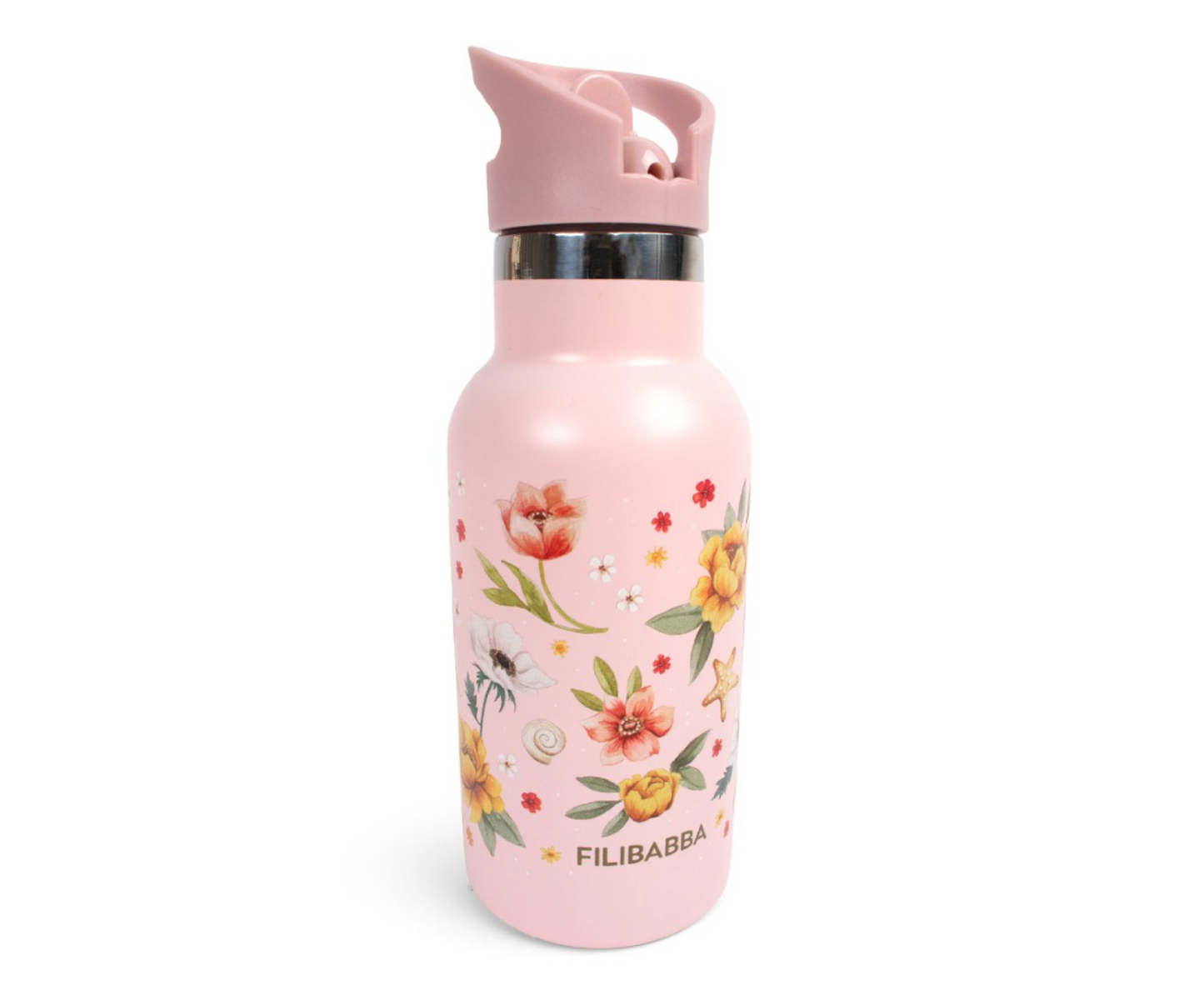 Filibabba Stainless Steel Water Bottle – Ocean Blossom