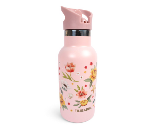 Filibabba Stainless Steel Water Bottle – Ocean Blossom