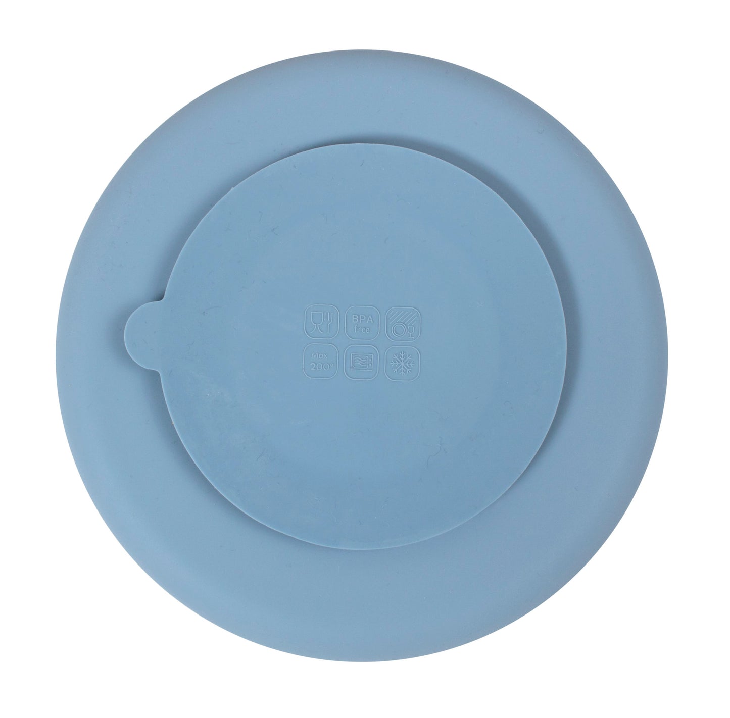 Filibabba Silicone Divided Plate – Powder Blue