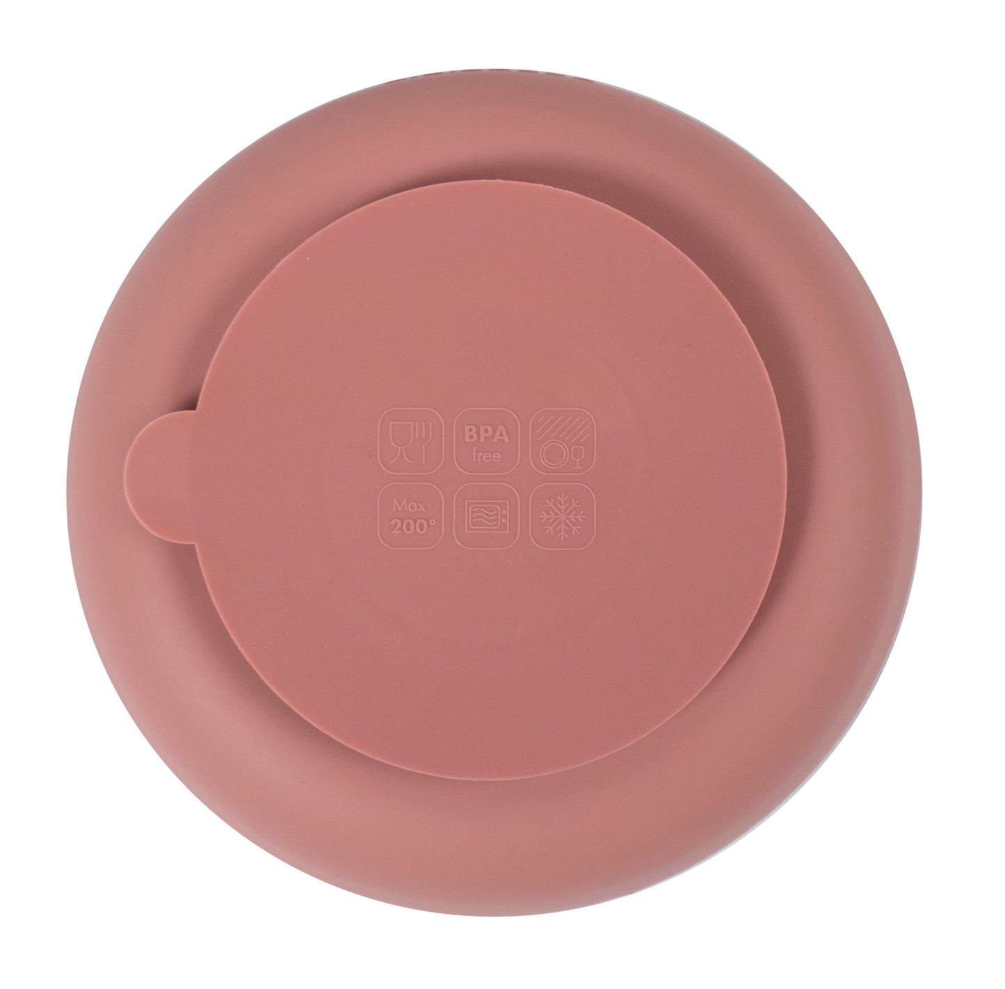 Filibabba Silicone Divided Plate – Rose